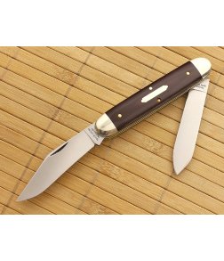 Tidioute Cutlery #54 Big Moose Maroon Linen Micarta