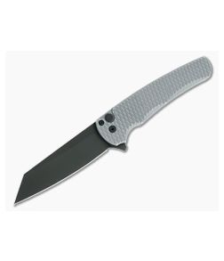 Protech Malibu Grey BattleWorn Dragon Scale Black Reverse Tanto