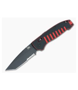 Hogue HK Ballista XL Red/Black G10 Automatic Folder Part Serrated Tanto 54540