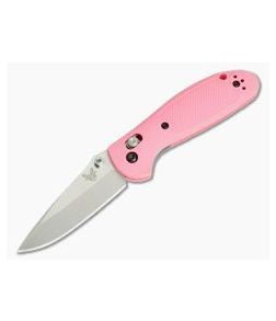 Benchmade 556-PNK-S30V Mini Griptilian Pink Drop Point Satin Plain