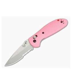 Benchmade 556S-PNK-S30V Mini Griptilian Pink Drop Point Satin Plain