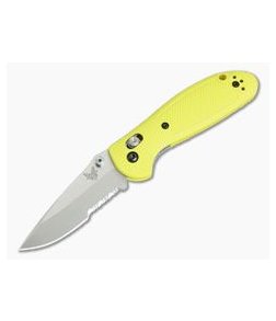 Benchmade 556S-YEL-S30V Mini Griptilian Yellow Drop Point Satin Plain