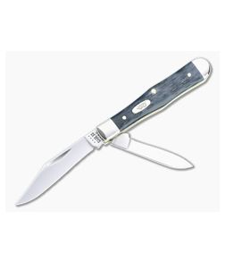 Case Swell Center Jack Small Carbon Steel Pocket Worn Gray Crandall Jig Bone Slip Joint Folder 58419