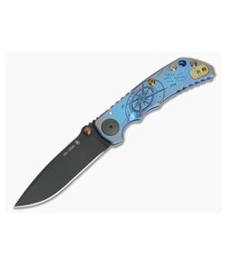 Spartan Harsey Folder Special Edition Blue Compass PVD S35VN