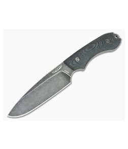 Bradford Guardian5 Sabre Ground Nimbus 3V 3D Black Canvas Micarta Fixed Blade