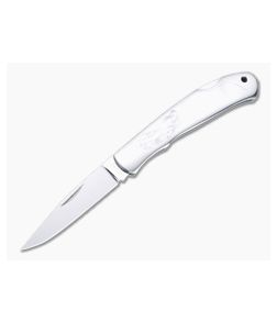 Moki Serapis Polished VG10 Mother of Pearl Inlaid Stainless Steel Lock Back Folder 610E