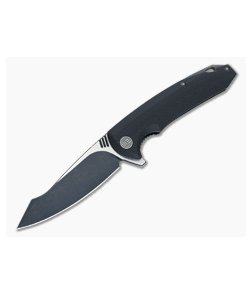 WE Knife Co 617A Flipper Black G10 Black-Satin D2