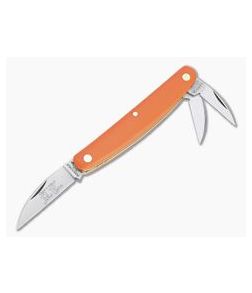 Great Eastern #62 Farm & Field Pocket Carver Three Blade Orange Delrin 620320