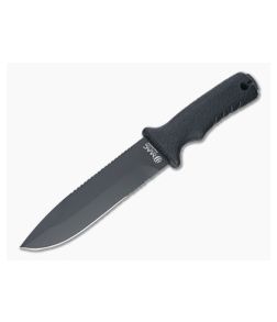 MAC Coltellerie 631-BE Black Nitro-B Black Polymer Outdoor Fixed Blade