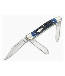 Case Medium Stockman Ocean Blue Jigged Bone 63634