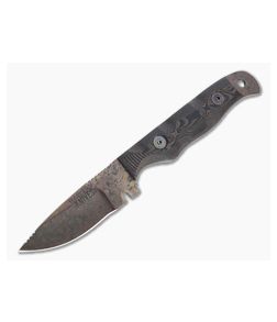 Dawson Knives Handyman Arizona Copper 3V Orange/Black G10 Fixed Blade