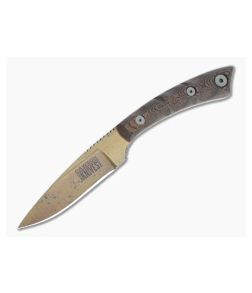 Dawson Knives Angler Arizona Copper 3V Orange/Black G10 Fixed Blade