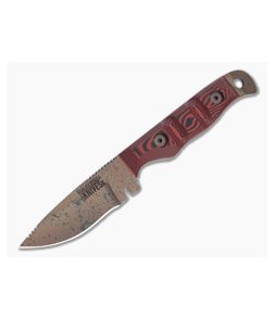Dawson Knives Handyman Arizona Copper 3V Red/Black G10 Fixed Blade