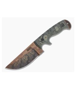 Dawson Knives Warthog Arizona Copper 3V Tan/Black G10 Fixed Blade