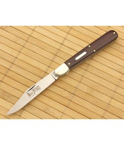 Tidioute Cutlery #65 Ben Hogan 1865 Maroon Linen Micarta Clip Point