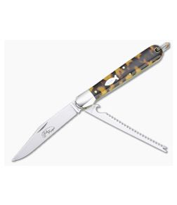 Great Eastern Cutlery #65 Ben Hogan Fish Keeper Tortoise Shell Acrylic Slip Joint 651222SS