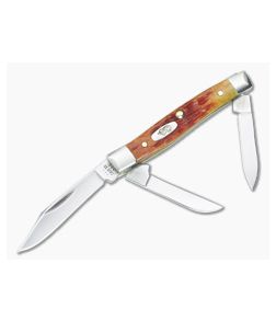 Case Small Stockman Harvest Orange Bone 66695