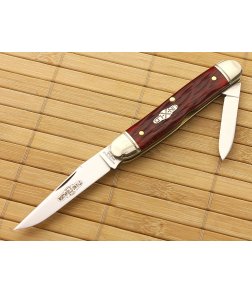 Northfield Cutlery #66 Calf Roper Slim Garnet Jig Bone Serialize