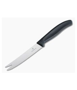 Victorinox Fork Tip Serrated Tomato Knife Black Nylon Handle 6.7863