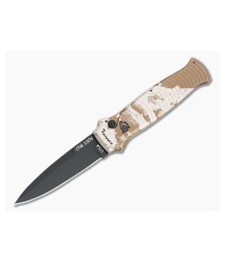 Piranha P6 Bodyguard Tactical PVD S30V Desert Camo Button Lock Automatic