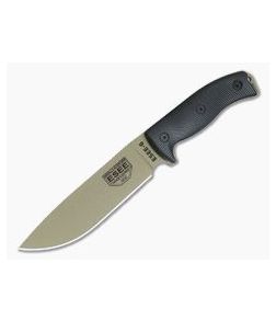 ESEE 6 Dark Earth Blade 3D Black G10 Handles Fixed Blade 6PDE-001