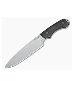 Bradford Knives Guardian6 Sabre Stonewashed 3V 3D Carbon Fiber