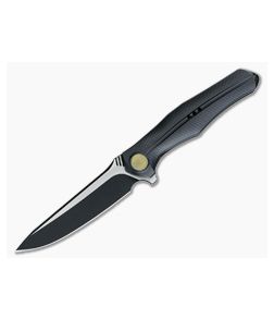 WE Knife Co 702D Integral Black Ti Black Stonewash Satin M390