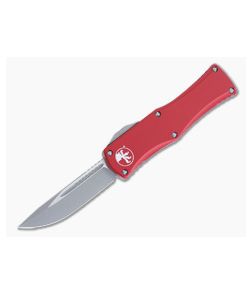Microtech Hera OTF Red Aluminum Handle Apocalyptic Drop Point Blade 703-10APRD 