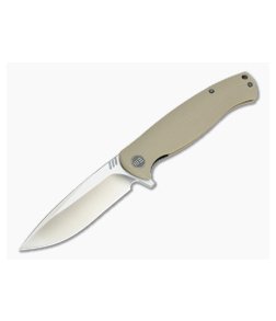 WE Knife Co 703D Flipper Tan G10 Satin D2