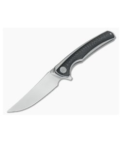 WE Knife Co 704CF-E Flipper Grey Ti Rubbed Satin M390