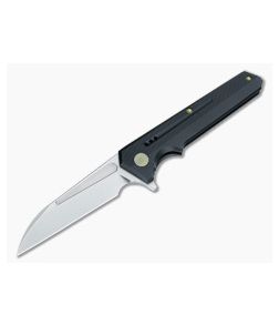 WE Knife Co 705E Flipper Black Ti Rubbed Satin M390