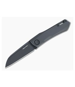 Real Steel Solis Sheepsfoot Solid Black N690 Titanium Slip Joint Folder 7063B