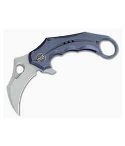WE Knife Co 708B Karambit Blue Ti Stonewash S35VN