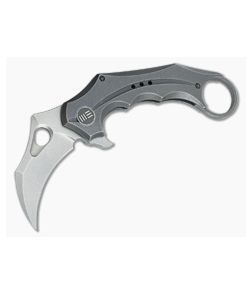 WE Knife Co 708D Karambit Grey Ti Stonewash S35VN