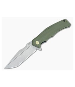 WE Knife Co Thraex 709B Flipper Green G10 Stonewash D2