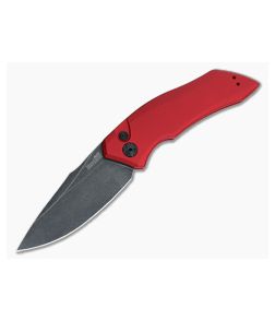 Kershaw Launch 1 Red Aluminum BlackWash Automatic Knife 7100RDBW