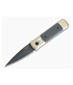 Protech Godson Limited DLC 154CM Stonewashed Bronze Al Carbon Fiber Automatic 7115