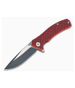 WE Knife Co Blitz 711C Flipper Red G10 Two-Tone VG10