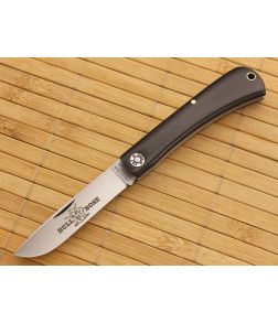 Farm and Field Tool Bullnose Work Knife Black Linen Micarta