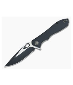 WE Knife 715E Ignition Flipper Black G10 Black Two-Tone VG10