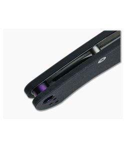 Flytanium Titanium Lanyard Tube for Spyderco ParaMilitary 2 - Purple