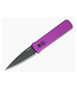 Protech Godson Purple Handle Black Blade