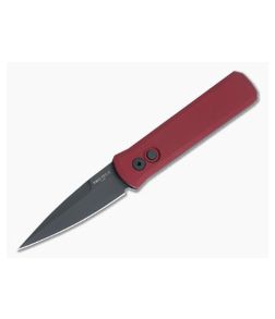 Protech Godson Automatic Red Aluminum Handle Black 154CM Spear Point 721-RED