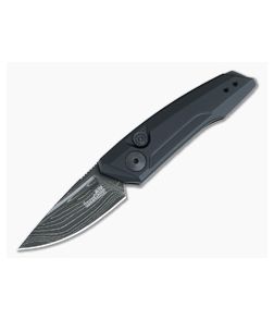 Kershaw Launch 9 Damascus Black Aluminum Handle Automatic Knife 7250DAM