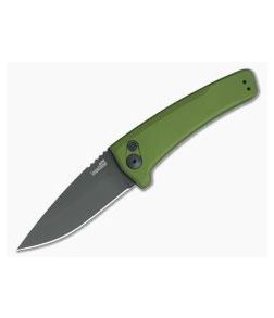 Kershaw Launch 3 Olive Green Aluminum Black DLC Automatic Knife 7300BLKOL