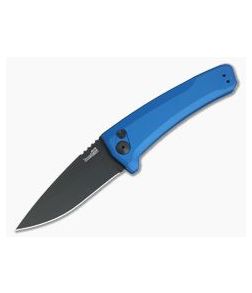 Kershaw Launch 3 Blue Aluminum Black DLC Automatic Knife 7300BLUBLK