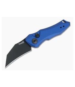 Kershaw Launch 10 Hawkbill Blue Black DLC CPM-154 Automatic Knife 7350BLUBLK