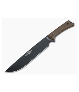 Kabar Jarosz Choppa Black 1095 Brown Ultramid Fixed Blade Knife 7507