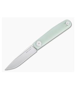 Real Steel Gslip Compact Satin VG10 Natural Jade G10 Slip Joint 7867