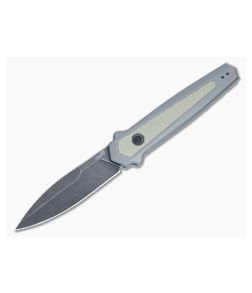 Kershaw Launch 15 Auto Gray Aluminum and Micarta Handle BlackWash MagnaCut Spear Point 7950GRY